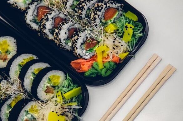 sushi za japansku prehranu